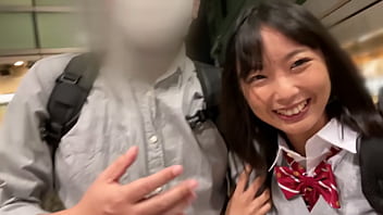 キモいジジイとデートしてAカップちっぱい貧乳JKがラブホでご奉仕する